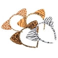 thumbnail image 1 of Shisuyan Leopard Ears Headband Black 4Pcs 8.3x5.3in, 1 of 8