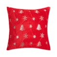 thumbnail image 1 of RKSTN christmas balls Christmas Tree Embroidered Throw Pillow Cover Snowflake Plush Throw Pillow Christmas Decorative Gift Cushion Cover Without Core christmas decorations, 1 of 1