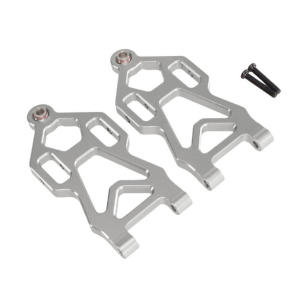 Brazos inferiores delanteros 1/16 Accesorios RC Brazos izquierdo y derecho Brazos oscilantes Brazos de suspensión Plata