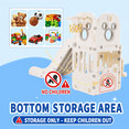 thumbnail image 4 of Arlopu Kids Slide PlaySet, Toddlers Climber Slide with Basketball Hoop & Ball, Anti-Slip Steps for Childrens 2+ Years, Playground Set for Backyard, 4 of 10