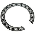 thumbnail image 3 of 2X Sound Hole Decal Sticker for Acoustic Classical Guitar Parts Black+Silver, 3 of 5