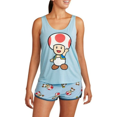Nintendo Juniors Sleep Tank and Boxer Short Sleepwear Set