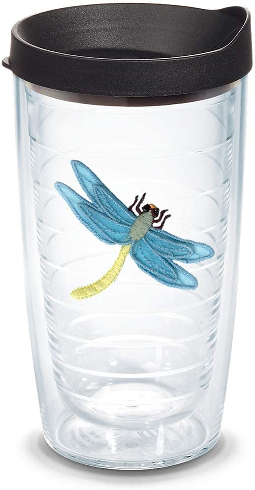 Details about   Tervis Dragonfly Mandala Insulated Tumbler with Wrap 16oz Mug Clear 