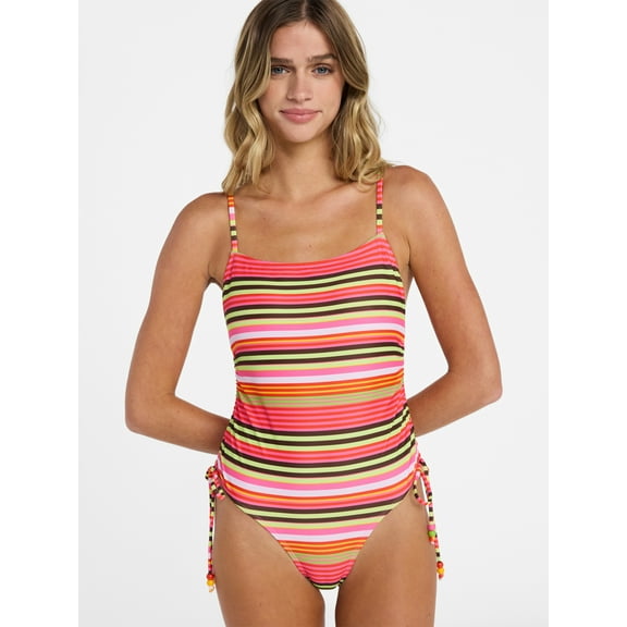 No Boundaries Cheeky One-Piece Swimsuit, Women’s XXS-XXL