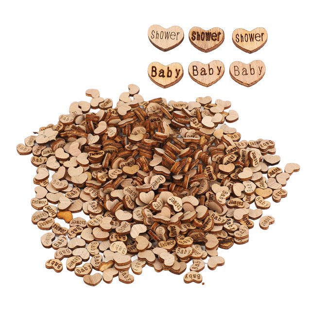 Heart Cutouts, Wooden Hearts 1000 Pcs Unique For Table Decoration For Wedding