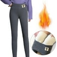 thumbnail image 3 of Mallas de invierno para mujer, mallas cálidas de cintura alta elásticas para , senderismo, entrenamiento , l, 3 of 8