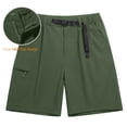 thumbnail image 6 of Women's Lightweight Hiking Cargo Shorts Quick Dry Summer Athletic Shorts Camping Travel Golf Pockets by Yigetop Green L, 6 of 7