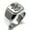 Silver, variant on Stainless Steel Floral Hamsa Hand of Fatima Engraved Square Flat Top Biker Style Polished Signet Ring