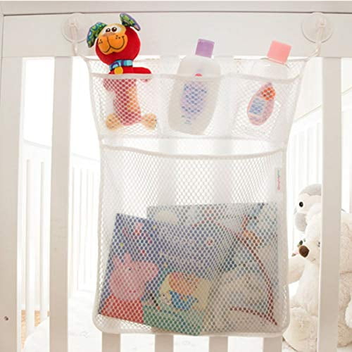 StyleZ Multi-Use Mesh Net Bag Bath Toy Organizer Storage Baby Toddlers Kids Toy with 2 Suctions Cups Hooks