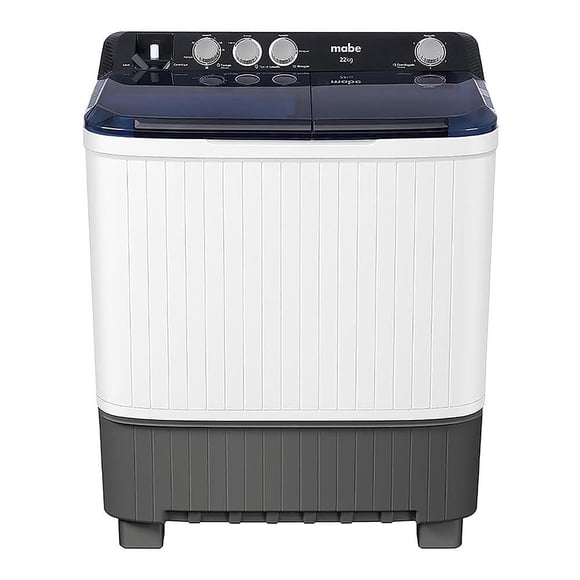 Lavadora Mabe 22 kg Semiautomática Blanca