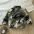 thumbnail image 4 of GYRATEDREAM Baby Boys Girls Fleece Jacket Toddler Kids Winter Warm Solid Color Zipper Sweater Coat Long Sleeve Stand Collar Thick Clothes for 1-6 Years, 4 of 8