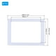 thumbnail image 2 of Marco de fotos magnético Uxcell 5x7, 5 piezas, reutilizable para refrigerador de metal, blanco, 2 of 7