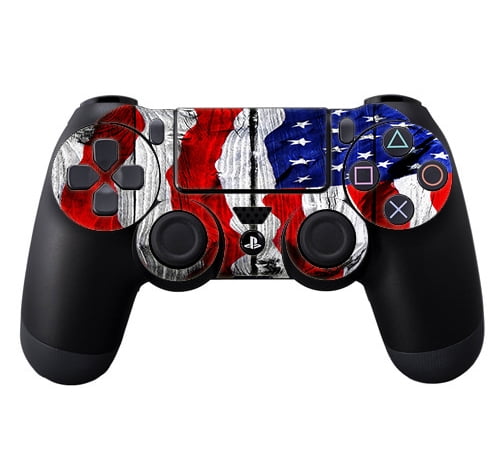 Skins Decals For Ps4 Playstation 4 Controller / American Flag On Wood