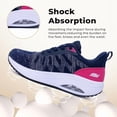 thumbnail image 4 of JOYFON Arch Support Womens Walking Shoes Orthotic Athletic Sneakers for Plantar Fasciitis Foot Pain Relief Tennis Shoes BluePink Size 6.5, 4 of 7