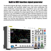 7 inch LCD 2-Channel Digital Oscilloscope DDS Signal Generator 100MHz* 2 Analog Bandwidth 1GSa/S Sampling Rate