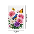 thumbnail image 4 of JOOCAR Linen Garden Flag with Bird and Butterfly for Spring Summer Home Outdoor Garden Yard Door Decor 12x18 inch, 4 of 5