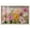 Blonde Frame, variant on Expressed in Petals II Shadowbox Print Colorful Floral Art by Art Remedy, White Frame, 15 x 10