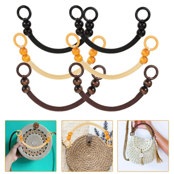 KAKOWELY Appearance Purse Handles For Bag Making Women Decorative Handle 6Pcs