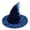 Blue, variant on Yigetop Witch Hat for Women Halloween Pointed Witch Hat Gothic Wide Brim Themed Dress-Up Costume Cap Black A