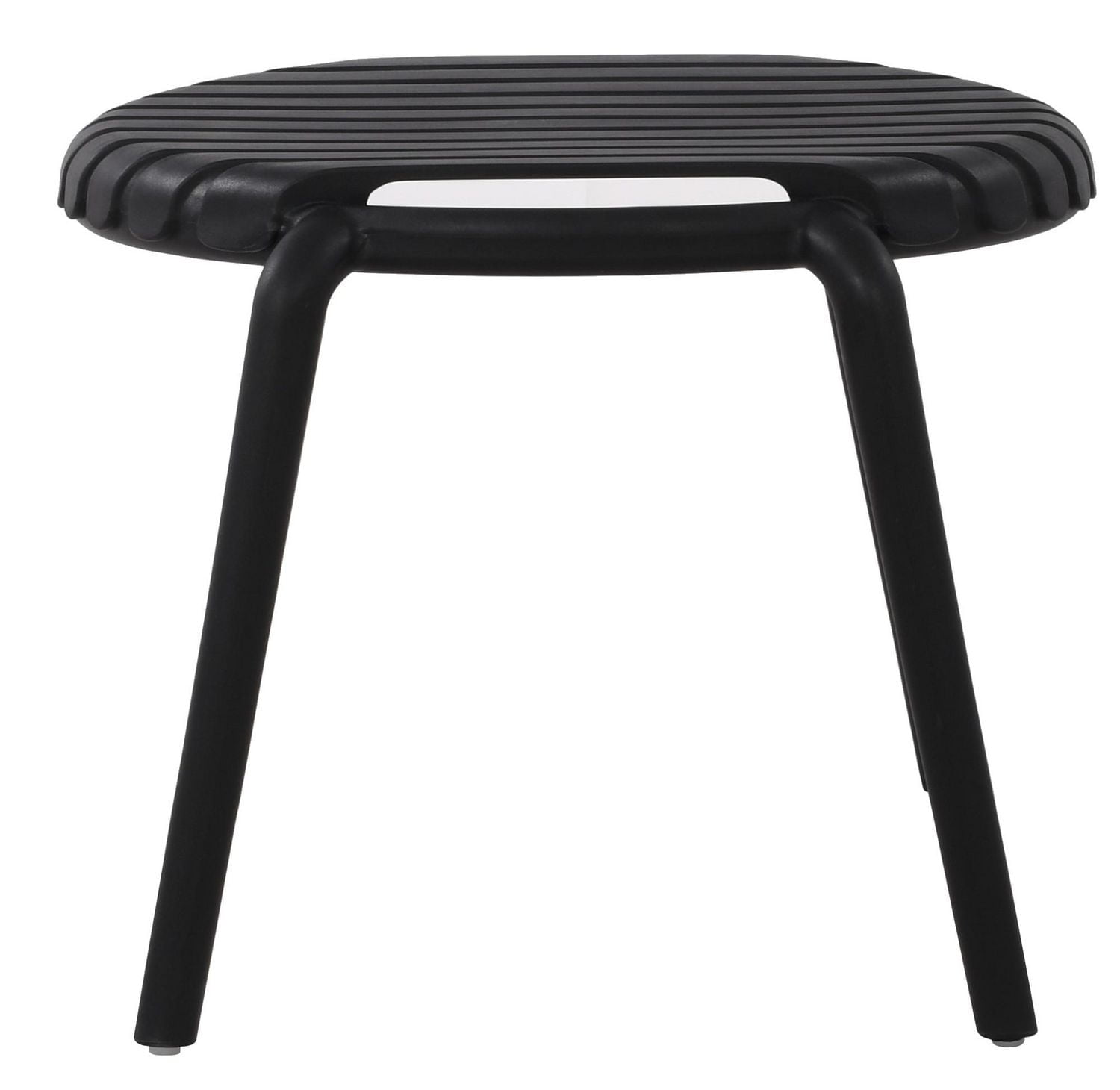 Summer round side table 20'' with stripe