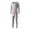Silver, variant on Chbgutlmr Men's Thermal Underwear Set Long Sleeve Crew Neck Shirts Ankle Length High Rise Leggings Casual Comfy Warm Outfits