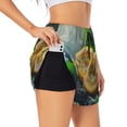 thumbnail image 3 of Lsque Fresh Passion Fruit Still Life Printed Women's Running Shorts with Liner Pockets,Elastic Quick Dry Workout Athletic Gym Yoga Shorts,Womens High Waist Shorts-Large, 3 of 9