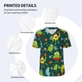 thumbnail image 3 of Uemuo Sport Monster Print Mens Polo Shirts Baseball T-shirt Performance Short Sleeve Golf Shirt Moisture Wicking Athletic Casual Collared T-Shirt-Medium, 3 of 7
