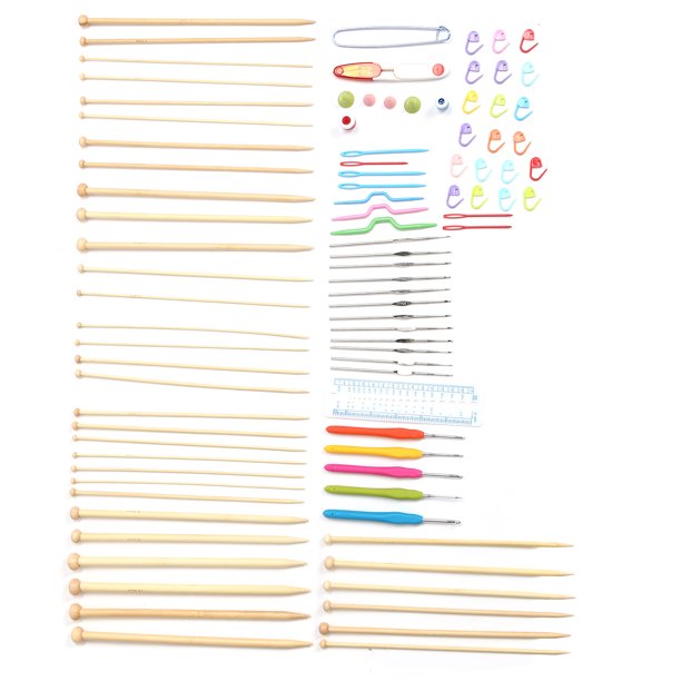 Juego de agujas de tejer, kit de tejido, diseño ergonómico, suministros para tejer a crochet, kit de crochet, rendimiento comprobado