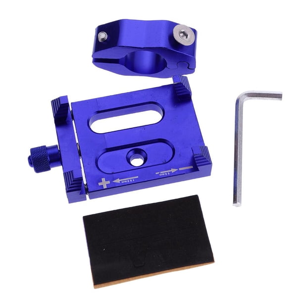 Soporte para teléfono celular para bicicleta de motocicleta, Soporte para teléfono ajustable de aluminio, Soporte para teléfono celular para manillar Azul Soledad Soporte para manillar