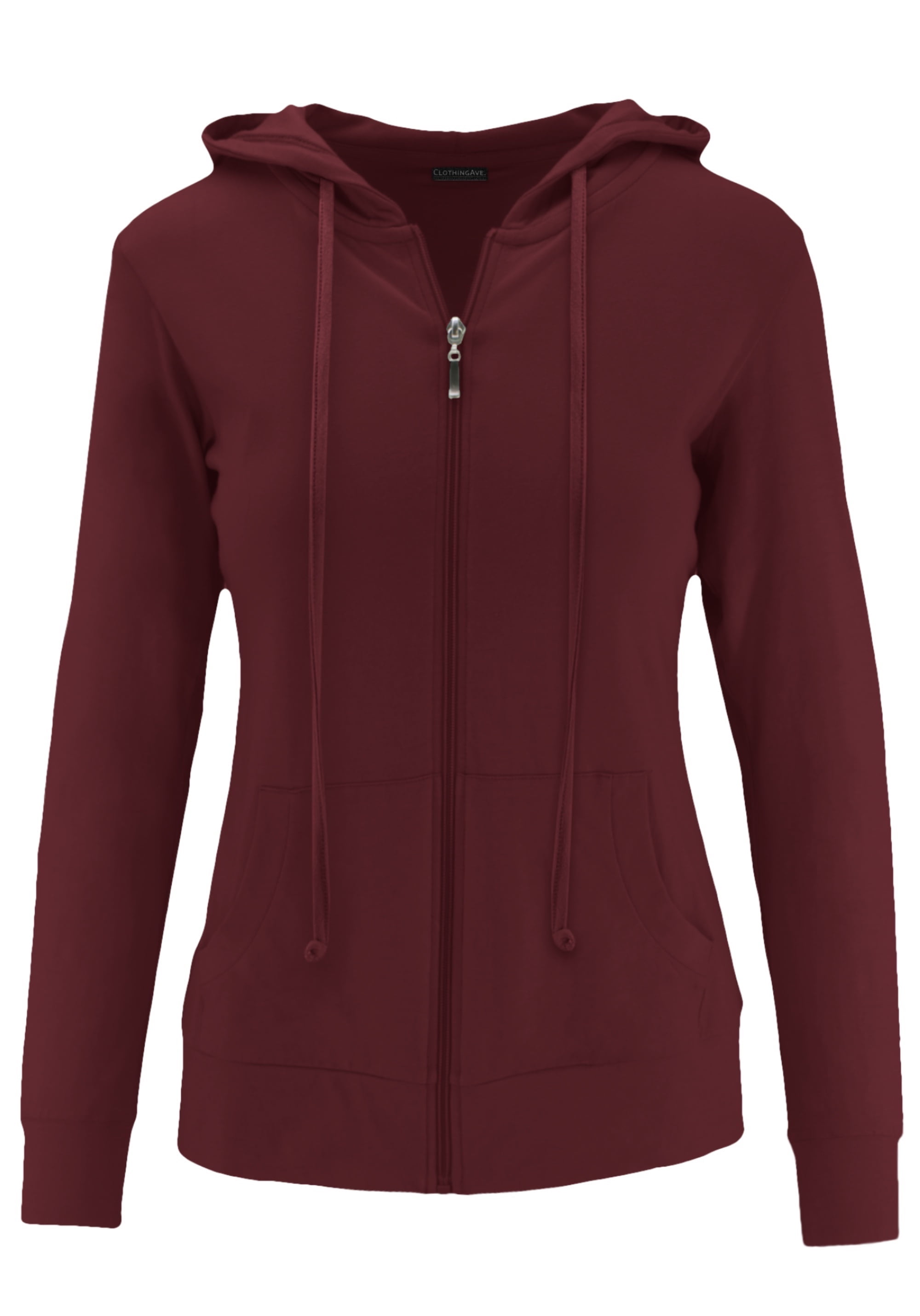 ClothingAve - ClothingAve. Women's Lightweight Comfy Zip-Up Hoodie | Active, Casual, Running 