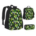 thumbnail image 2 of Naloa Soccer1 Print Large Capacity Backpack Lunch Bag Pencil Case Combination 3 Piece Set for Student, 2 of 8