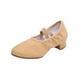 thumbnail image 2 of Women's Latin Dance Shoes With Rubber Soles Suitable For Adult Dance Practice Plus Size Fall And Winter Style Trendy Mid-Heel Shoes Ballet Flats, 2 of 8