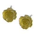 thumbnail image 4 of Qarigey 2 Pieces Flower Earrings Small Rose Women Ear Wedding Girls Accessory Sweet Silver Jewelry Fashion Needle Studs Type2 NO2, 4 of 6