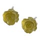 thumbnail image 4 of Jumpingount 2 Pieces Flower Earrings Female Small Studs Sweet Statement Wedding Needle Jewelry Rose Silver Ear Daily Girls Type2 NO2, 4 of 6