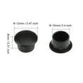 thumbnail image 4 of Uxcell 0.39'' Screw Cap Cover Locking Hole Plug Button Top Flush Type Plastic Black 30pcs, 4 of 5