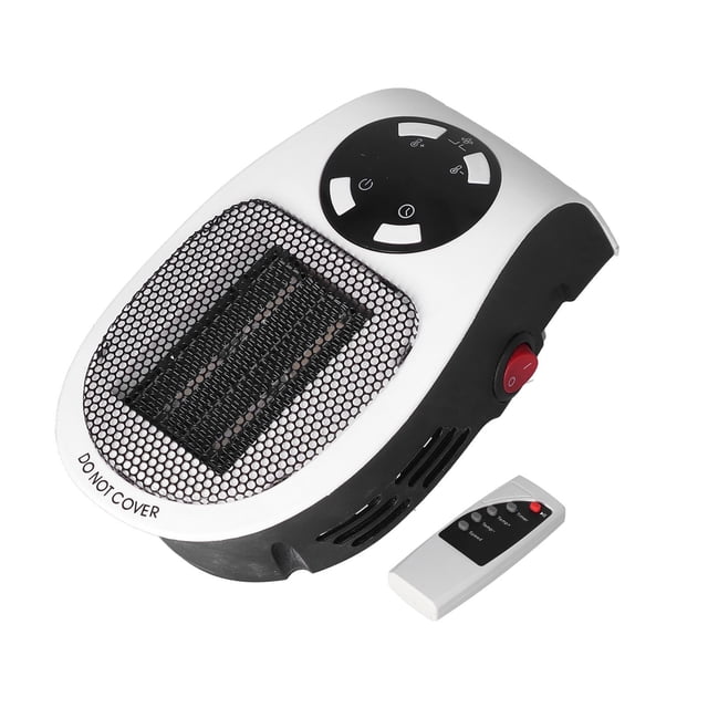 Calentador eléctrico portátil con control remoto - Mini velocidad de 500 W, ideal para uso doméstico, de oficina y en interiores