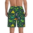 thumbnail image 3 of Naloa Dinosaurs and Tropical Leaves and Flowers Men's Beach Shorts, Surfing shorts, Swim trunks, Quick Dry Swim Trunks for Surfing Beach Fun - 3X-Large, 3 of 9