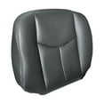 thumbnail image 4 of HUOEPU Driver and Passenger Side Bottom Seat Covers and Top Lean Back Leather Black Compatible with GM Silverado Sierra 1500 2500HD 3500HD 2003-2006, 4 of 15