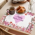 thumbnail image 3 of Mother's Day Placemats Set of 6, Red Tulip Floral Love Heart Rustic Non-Slip Place Mats Washable Table Mats for Kitchen Dining Table Decorations Indoor/Outdoor, 3 of 9