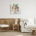 thumbnail image 3 of Stupell Industries Bunny & Spring Floral Crown Animals & Insects Painting Gallery Wrapped Canvas Art Print Wall Art, 30 x 30, 3 of 8