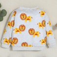 thumbnail image 3 of Godderr Infant Baby Boys Casual Sweatshirts for Newborn Boys Sweatshirts for 0-18m Crewneck Cartoon Pullover Soft Long Sleeve Spring Autumn Sweatshirt, 3 of 5