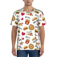 thumbnail image 4 of Haiem Hip Hop Hipster Baseball Jersey Button Down Shirts Sports Uniforms Men Women Jersey(Fast Food,Small), 4 of 9