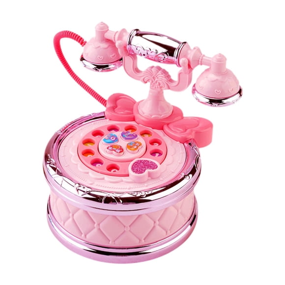 Esquirla Baby Phone Toy Early Education Pretend Phone Toy for Ages 3 up Kids Boy Girl Pink