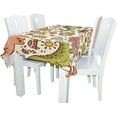 thumbnail image 2 of Coolnut 60"x120" Dinosaurs Trees Animals Tablecloth Modern Table Cover for Home Decoration, Spill Proof Cloth Washable for Dinner Picnic, 2 of 6