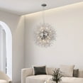thumbnail image 2 of Round 16-Lights Crystal Chandeliers, Modern Beaded Firework High Ceiling Pendant Lighting, Sputnik Chrome Dandelion Hanging Lights for Bedroom Living Room Dining Room, 2 of 6