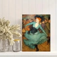 thumbnail image 2 of Vintage Moulin Rouge Dancer Canvas Wall Art, French Paris Cafe Bohemian Living Room Decor, 2 of 8