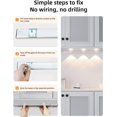 thumbnail image 5 of Led Under Cabinet Light, Under Counter Closet Lighting with Motion Sensor, USB Rechargeable Battery Operated Hill Corrugated Light for Kitchen （3 beads/15.74in）, 5 of 5