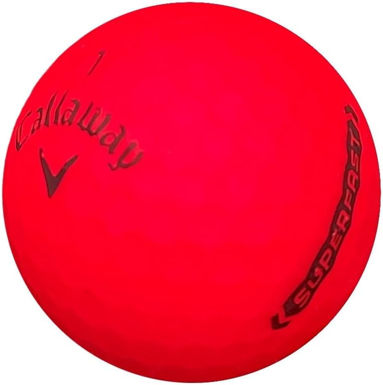 Pre-Owned Callaway SuperFast Matte Red Golf Balls, Mint / AAAAA Condition, 100 Count, by Reload
