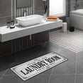 thumbnail image 5 of Gray Strip Area Rug, Farmhouse Kitchen Floor Mat, Laundry Smart Room Decor, Large (20 x 47 inches), 5 of 5