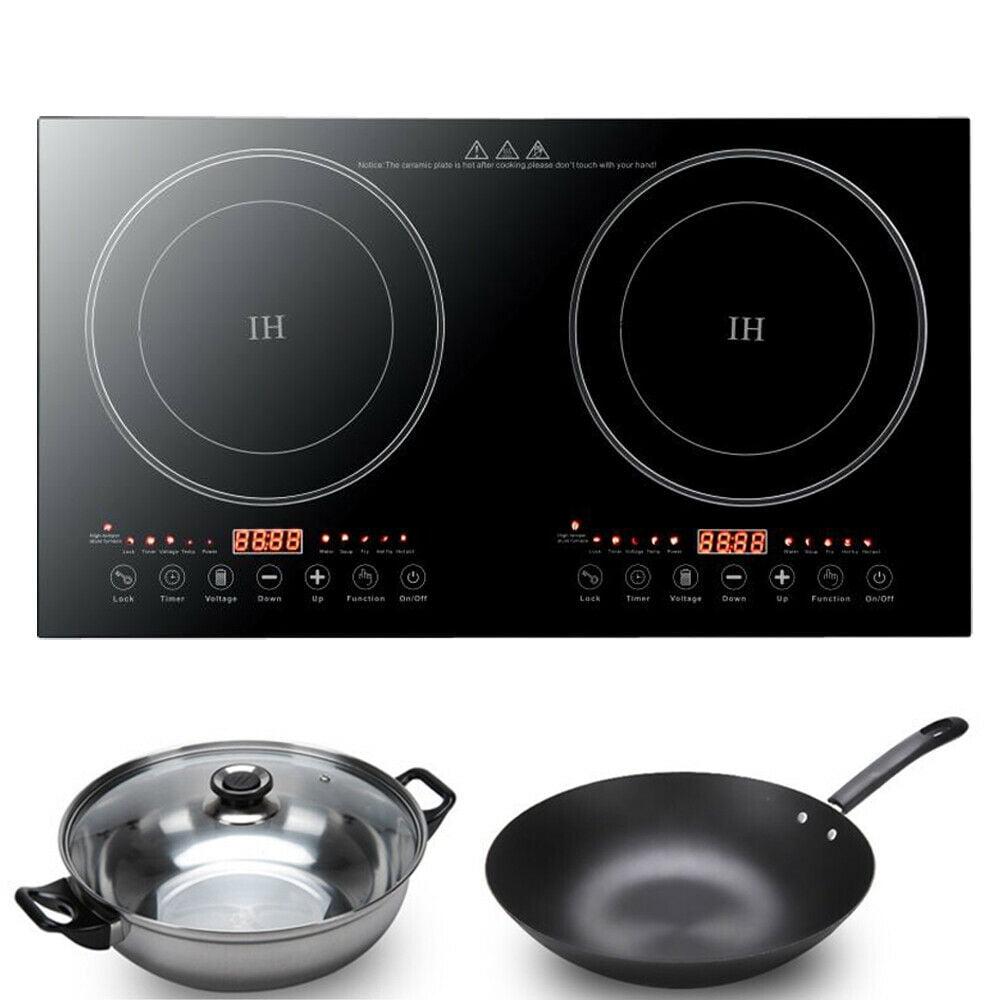 Small Appliances Double Induction Cooktop Cooker 2400W 110V Digital